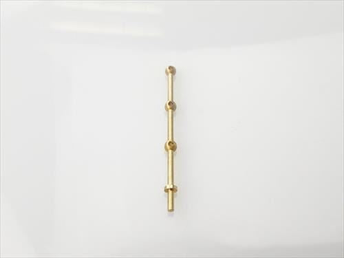 RACTIVE 3 Hole Stanchion, Brass 30mm (Pk10)
