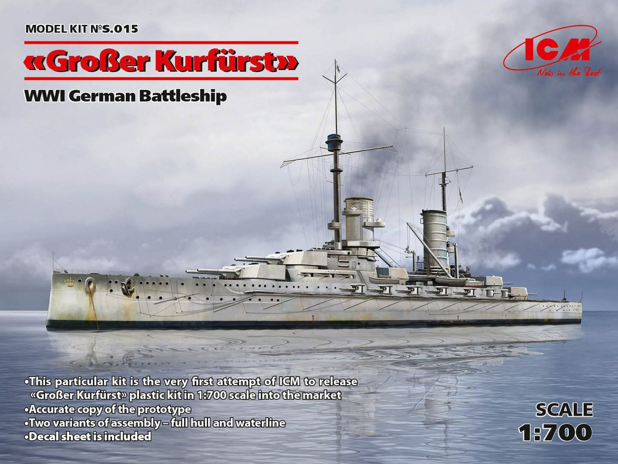 Icm 'Groβer Kurfürst', Wwi German Battleship