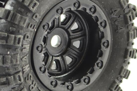 FTX OUTBACK MINI WHEEL SET - BLACK (4PC)