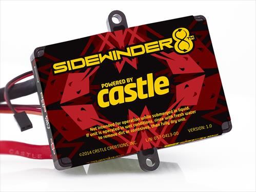CASTLE SIDEWINDER 8TH ESC, 25.2V ESC, 8A PEAK BEC, WP (CC010-0139-10)