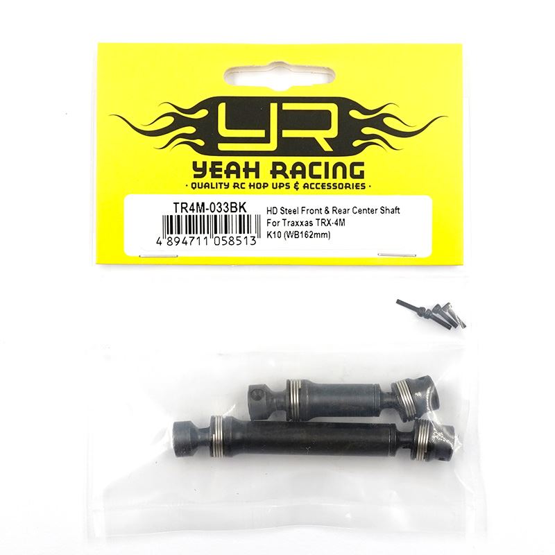 Yeah Racing Hd Steel Front & Rear Center Shaft For Traxxas Trx-4M K10 (Wb162Mm)