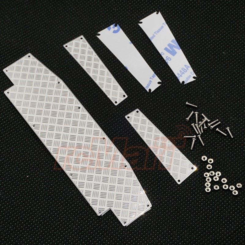 Yeah Racing Stainless Steel Front Bumper Diamond Plate for Traxxas TRX-4