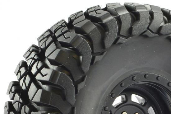 FASTRAX 1:10 CRAWLER GRANITE 2.2 SCALE WHEEL ø140MM TYRE (BLACK)
