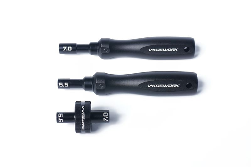 Koswork Aluminum Thumb Wrench Nut Driver 5.5Mm & 7Mm