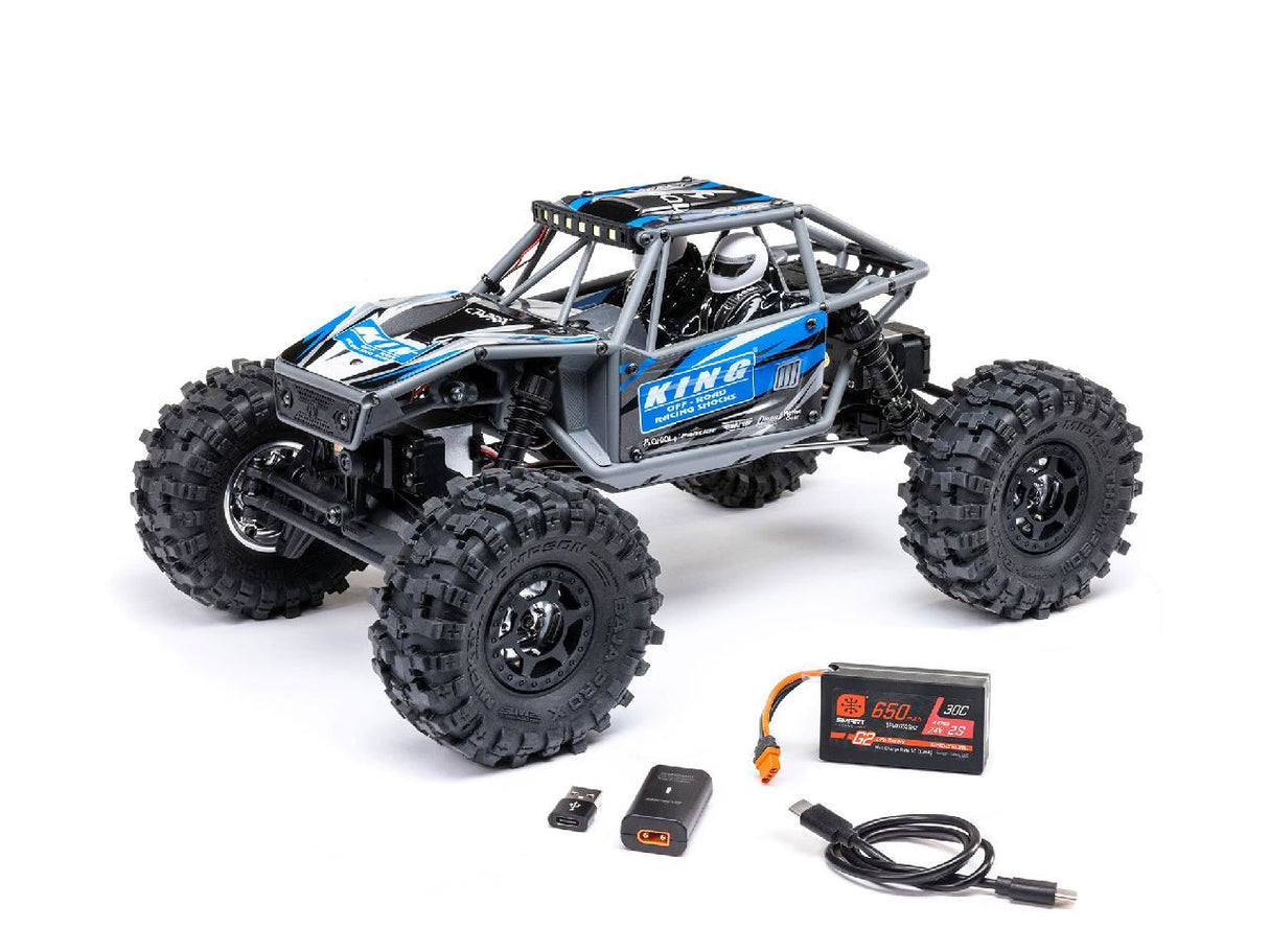 Axial 1/18 Utb18 Capra 4Ws 4Wd Trail Buggy Rtr With Bat/Chg Blue