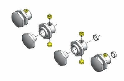 MIP 17mm Hex Adapter Kit/Trx Slash 4x4