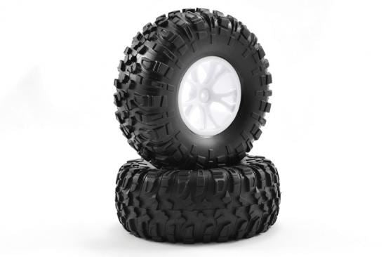 FTX OUTLAW PRE-MOUNTED WHEELS & TYRES - WHITE