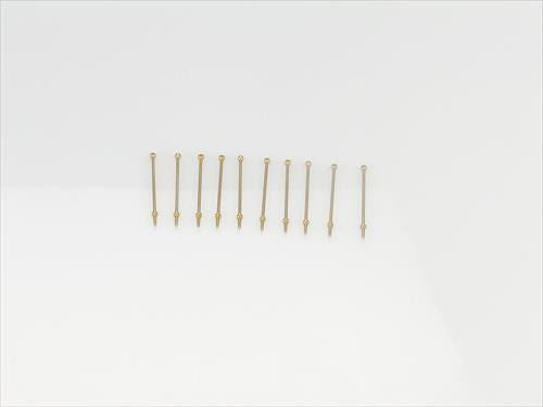 RACTIVE 1 Hole Stanchion, Brass 25mm (Pk10)