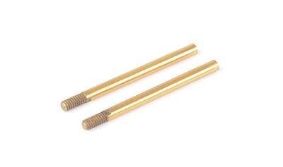 Schumacher Tapped Shock Shaft; Long - Off Road (pr)