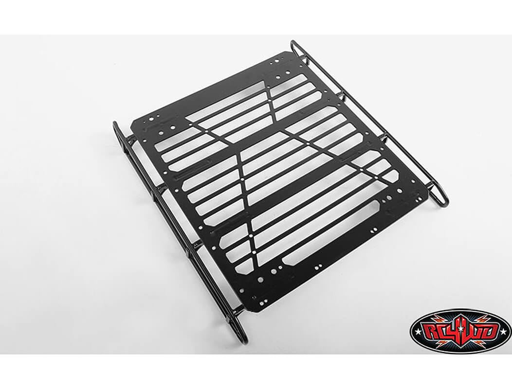 RC4WD COMMAND ROOF RACK W/DIAMOND PLATE & 4X SQUARE LIGHTS TRAXXAS MERCEDES-BENZ G63 AMG 6X6(B)
