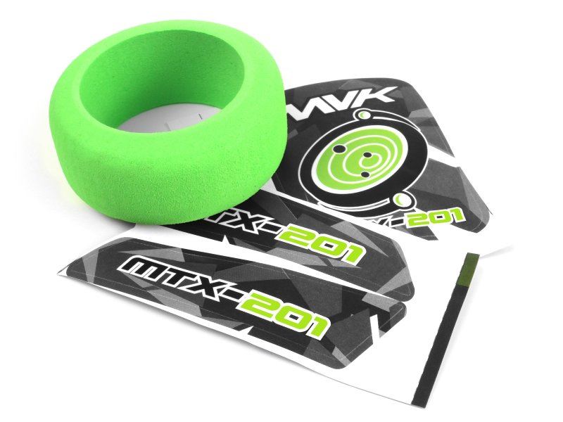 Mtx-201 Transmitter Wheel Foam & Decals (Green)