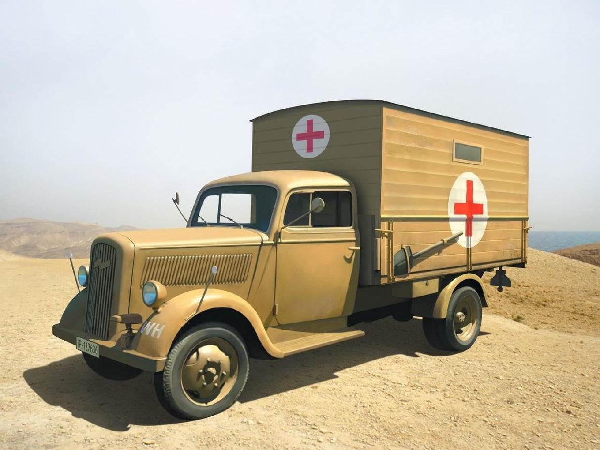 Icm Typ 2,5-32 With Shelter, Wwii German Ambulance Truck