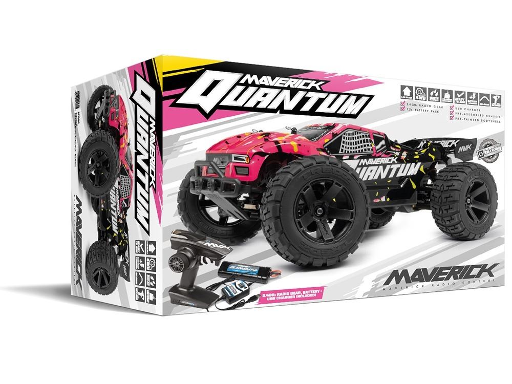 Maverick Quantum XT 1/10 4WD Stadium Truck - Pink