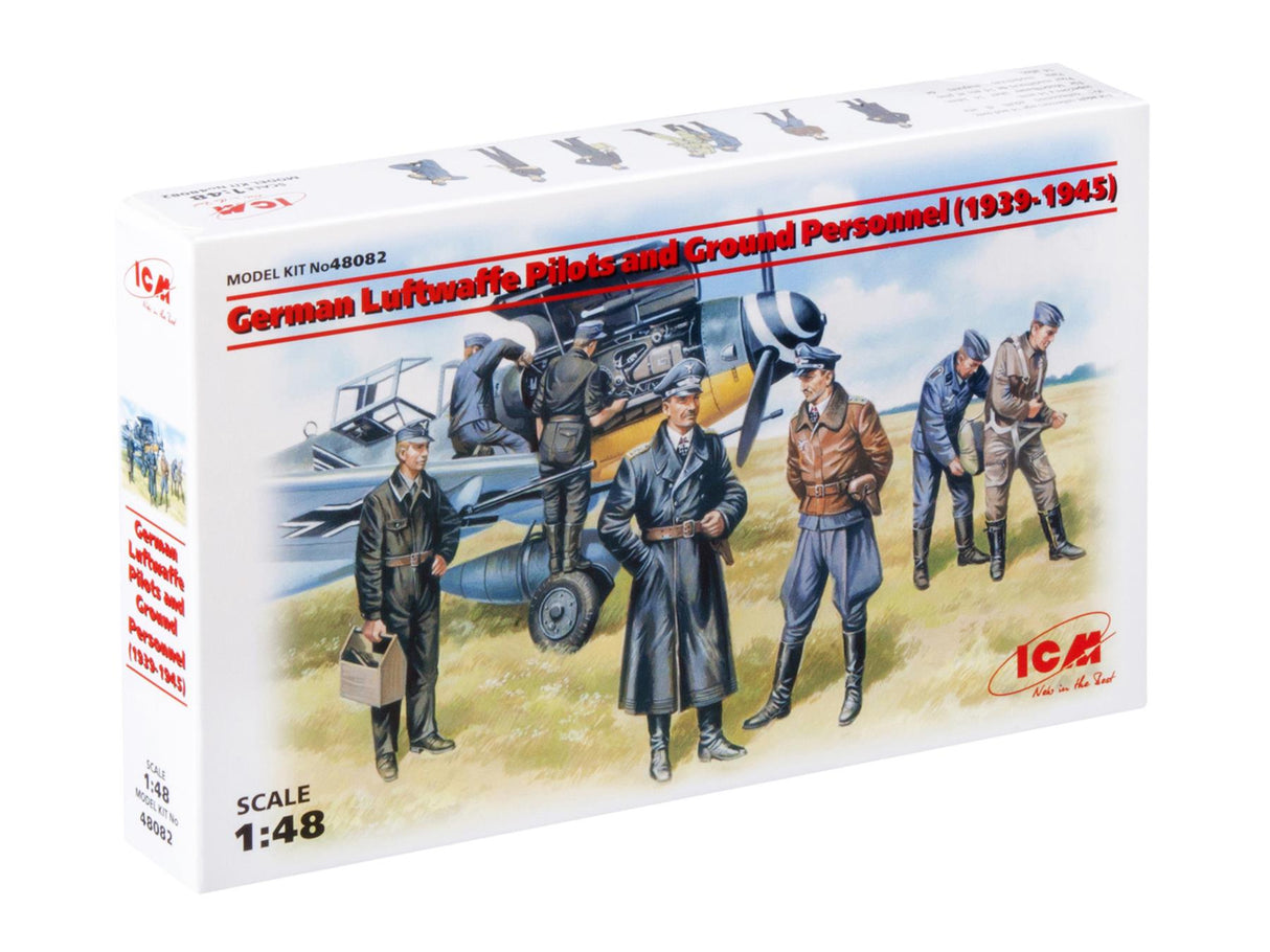 Icm German Luftwaffe Pilots & Ground Personnel (1939-1945) 7 Figures