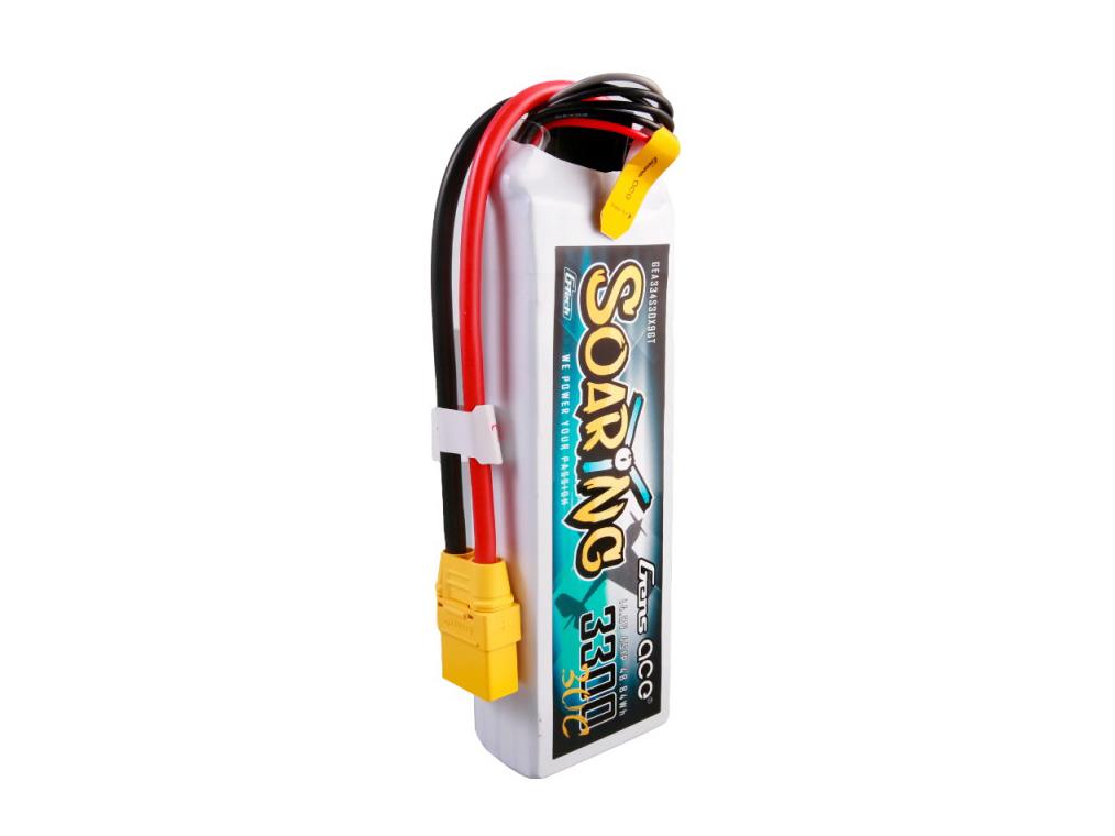 Gens Ace Li-Po G-Tech 4S 14.8V 3300mAh 30C Soaring with XT90