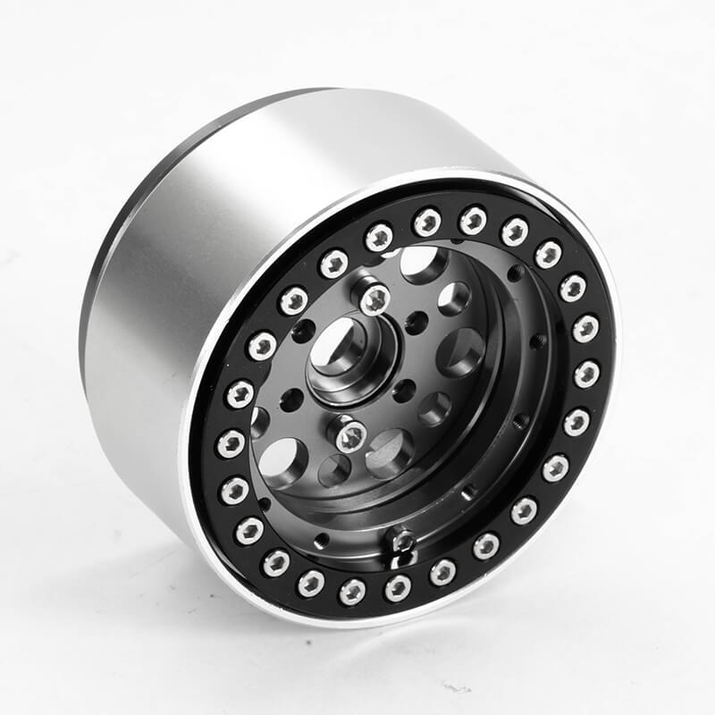 FASTRAX ALUMINIUM BEADLOCK T12 1.9 WHEELS - GREY (4PC)