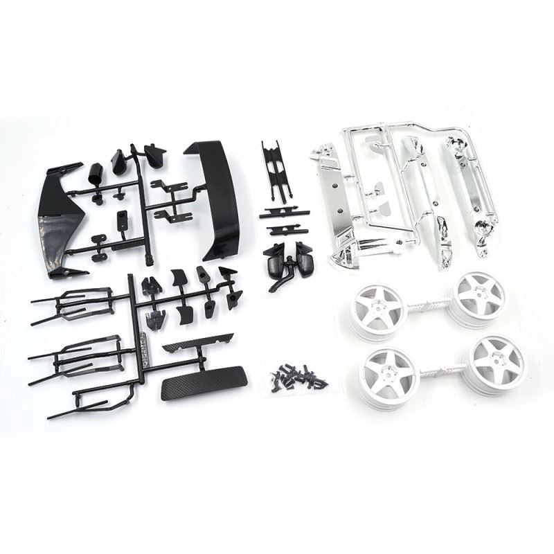 Yeah Racing 1/10 Mitubishi Lancer Evo Iv Rally Catalunya 1997 #1 Clear Body W/Rims Set