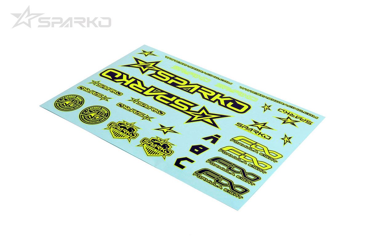 Sparko F8 Body Sticker-Yellow For Optional