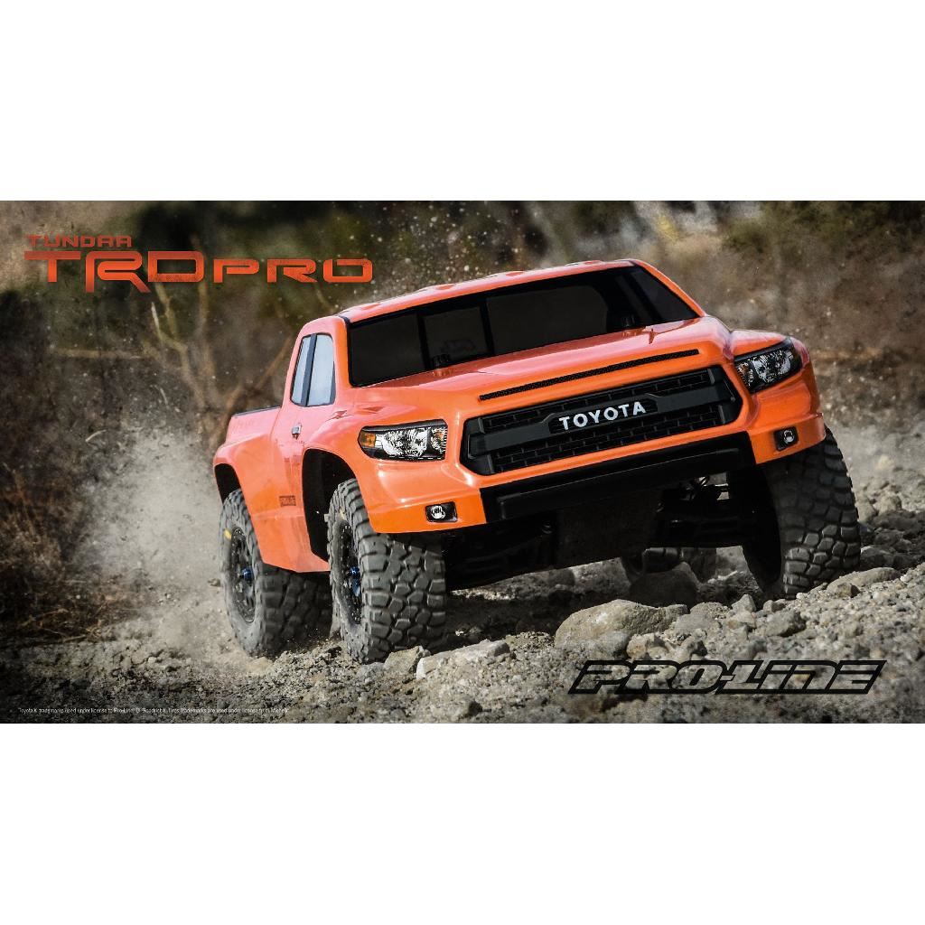 Proline 1/10 Toyota Tundra Trd Pro True Scale Clear Body: Short Cour