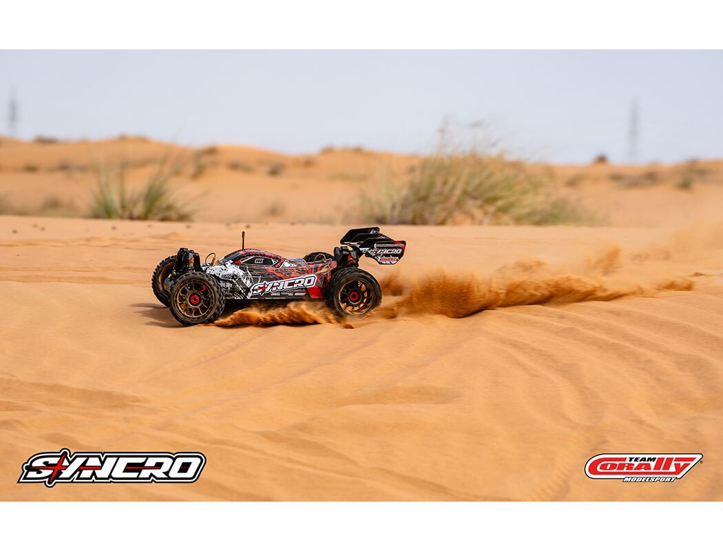 Corally Syncro-2 1/8 Brushless 3-4S Basher Buggy Rtr - Red