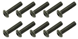 Core RC Steel Button Head Hex Screws M3 x 16 pk10