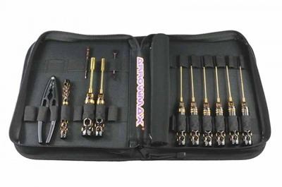 Arrowmax Toolset 1/10 OffRoad 12pcs + Bag Blk Golden (AM199441)