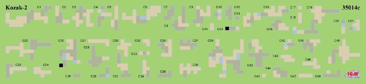 Icm Chevrons Of Personnel & Camouflage Of Military Vehicles Of The Ukrainian Army