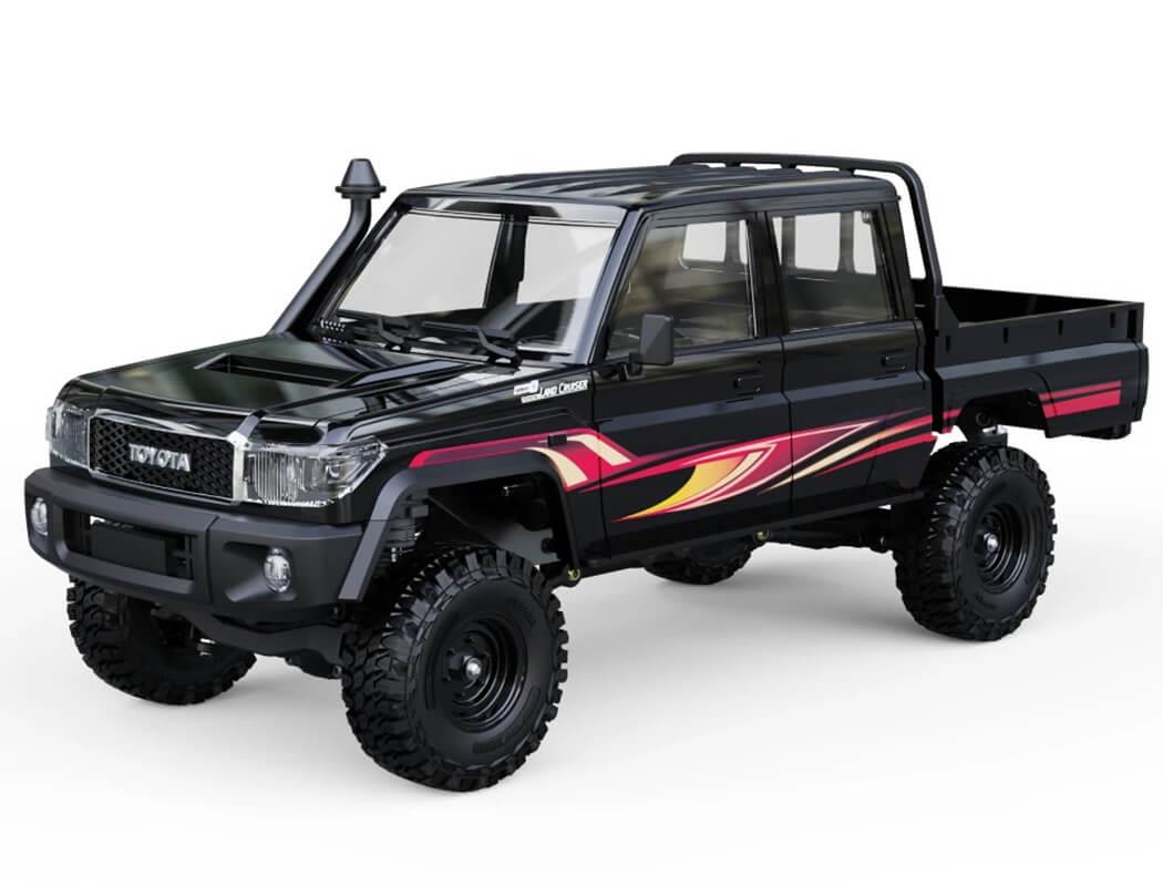 Udi Rc Toyota Land Cruiser Rtr 1/18 Double Cab B/Less Black