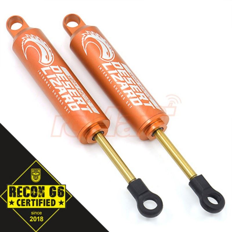 Yeah Racing 90mm Desert Lizard Two Stage Internal Spring Damper Pair Orange For 1/10 Crawler 'G6 Certified'