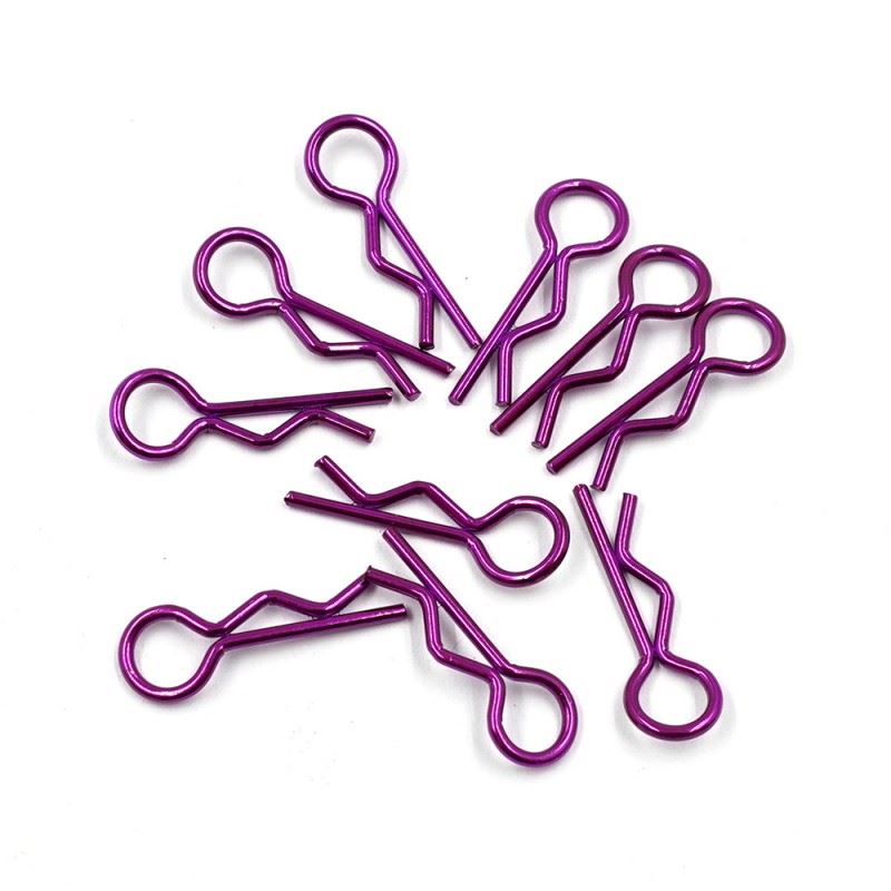 Yeah Racing Rc Body Clip For 1/8 1/10 1/12 10Pcs Purple