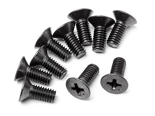 HPI Flat Head Screw M4 X 10mm (10 Pcs)