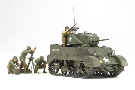 Tamiya 1/35 M5A1 W/4 Figures