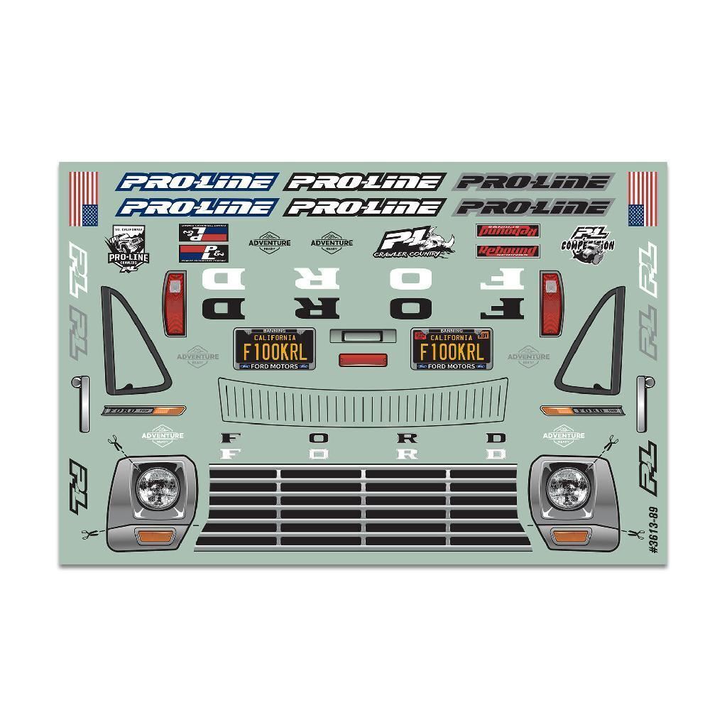 Proline 1/10 1967 Ford F-100 Clear Body 12.3In (313mm) Wheelbase Craw