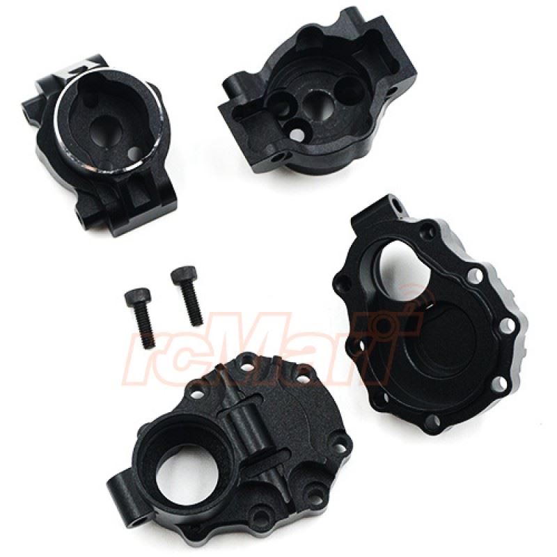 Yeah Racing Aluminum Rear C-Hubs For Traxxas TRX-4 TRX-6 Black