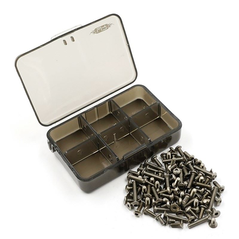 Yeah Racing Titanium Screw Assorted Set w/Box For Tamiya CC-02