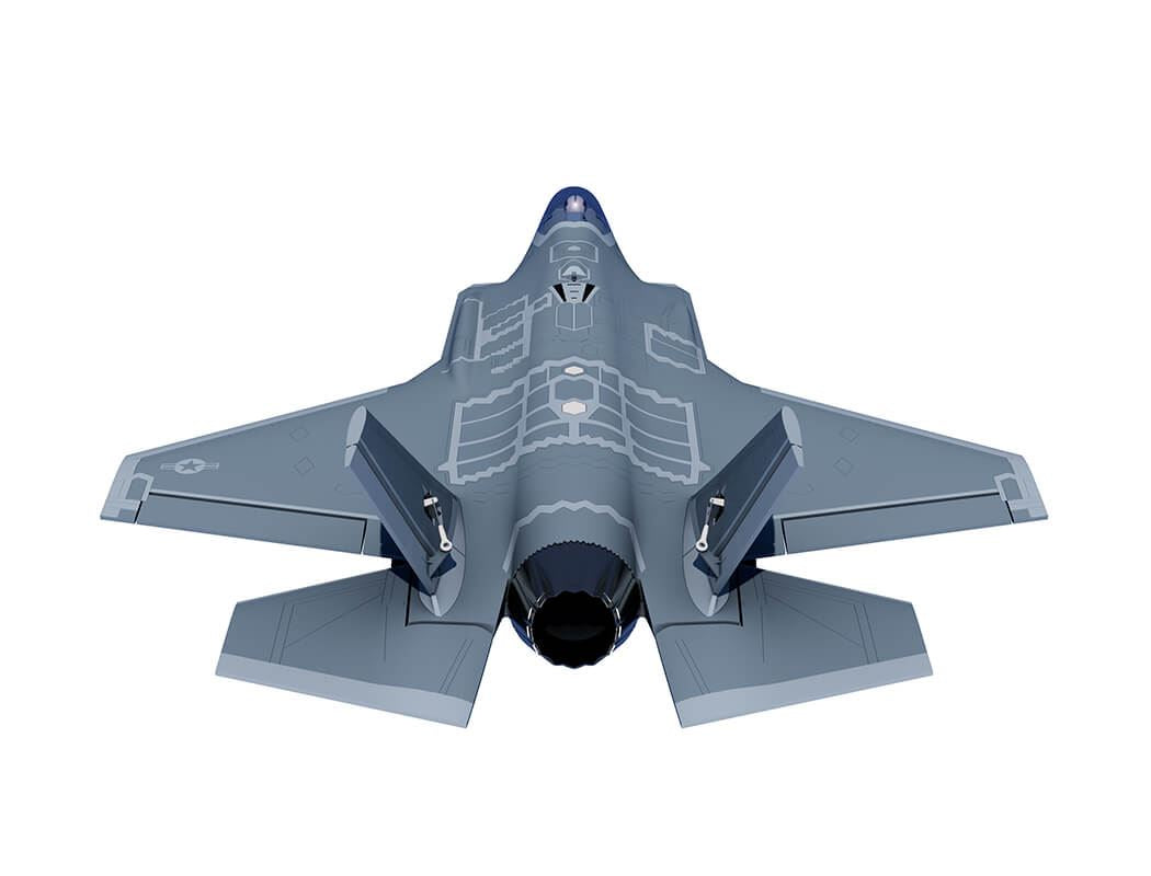 Xfly 64Mm F-35 Lightning Edf 750Mm With Retract Without Tx/Rx/Batt