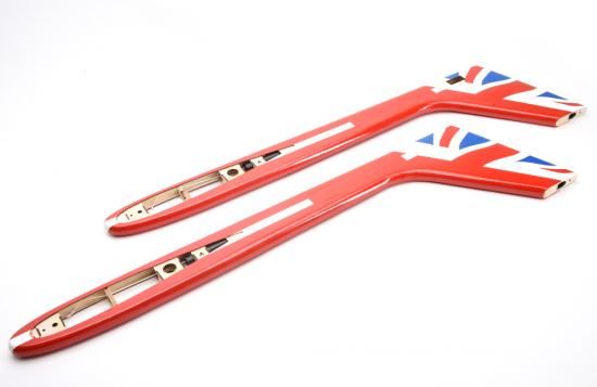 JSM Mini Xcalibur - Tail Boom Set (Red Arrows) (Z-JSM003/CR)