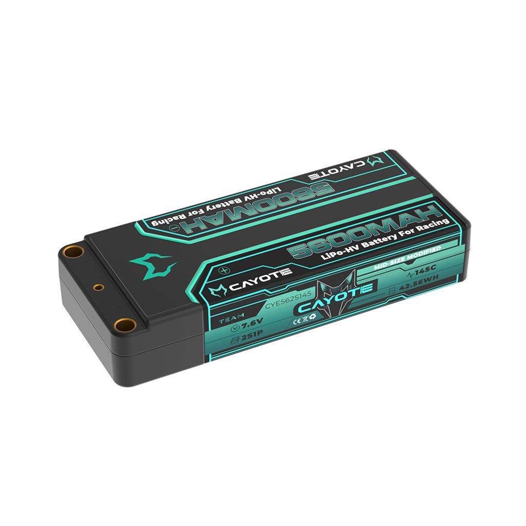 Cayote Lipo 5600Mah Hv Mid 7.6V 20Mm 201G