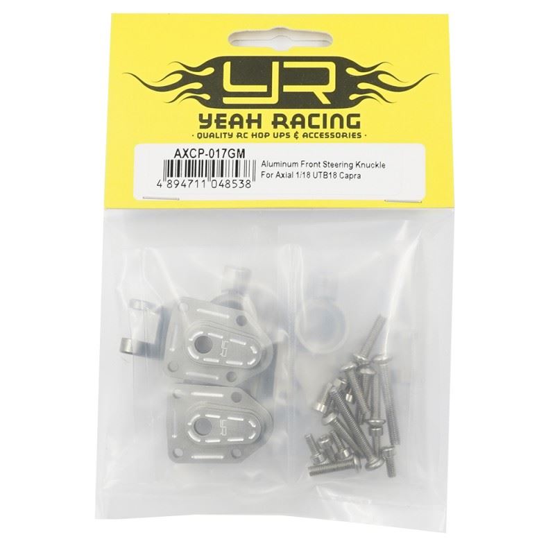 Yeah Racing Aluminum Front Steering Knuckle Set For Axial 1/18 UTB18 Capra