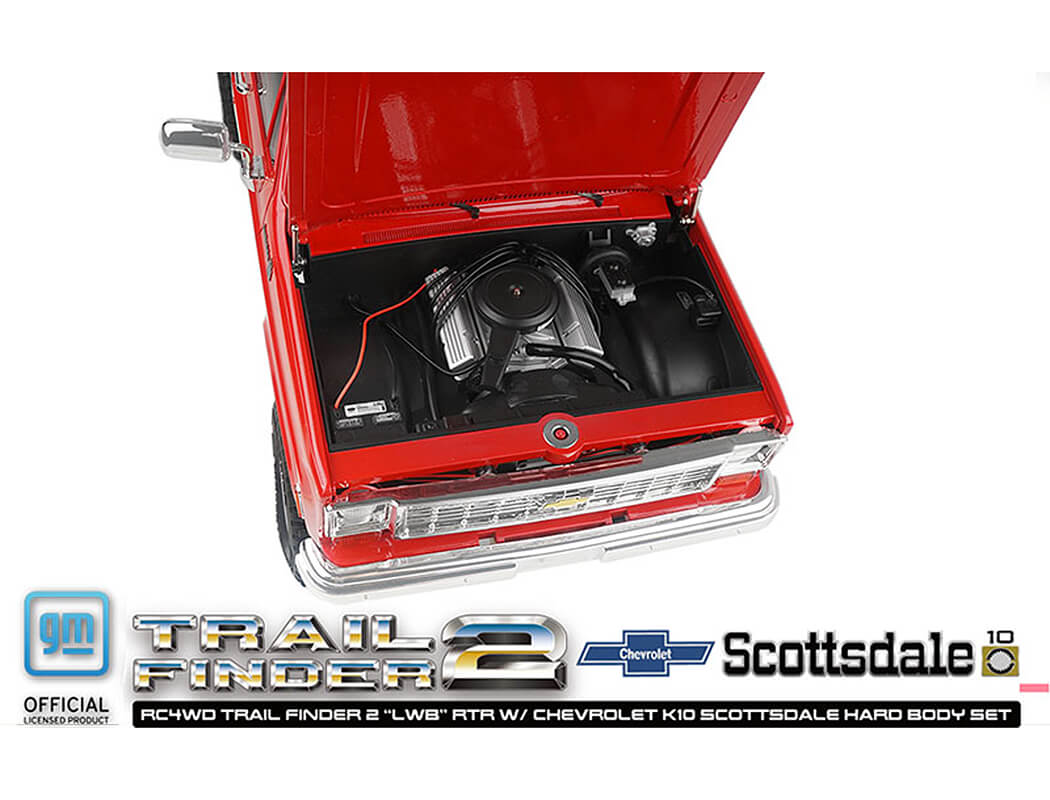 RC4WD TRAIL FINDER 2 LWB RTR WITH CHEVROLET K10 HARD BODY RED