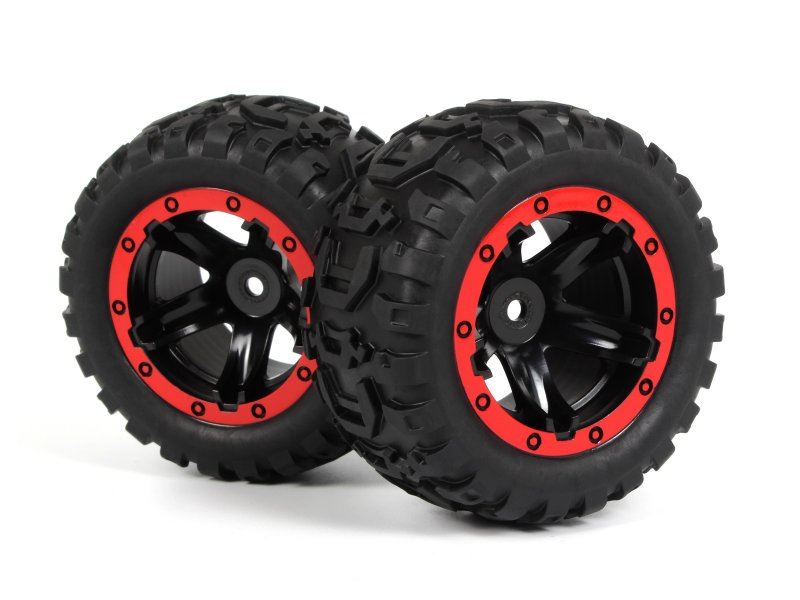Slyder Mt Wheels/Tires Assembled (Black/Red)