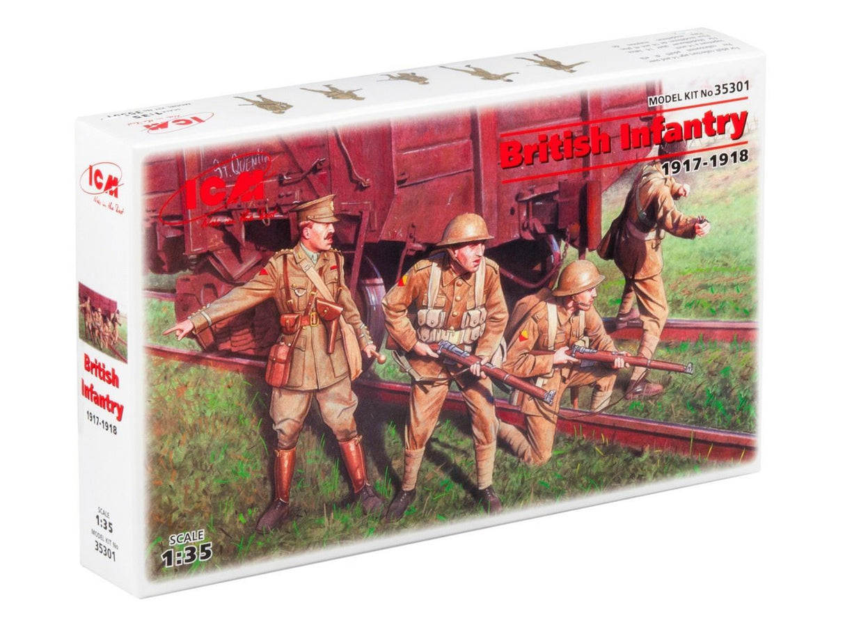 Icm British Infantry (1917-1918) 4 Figures