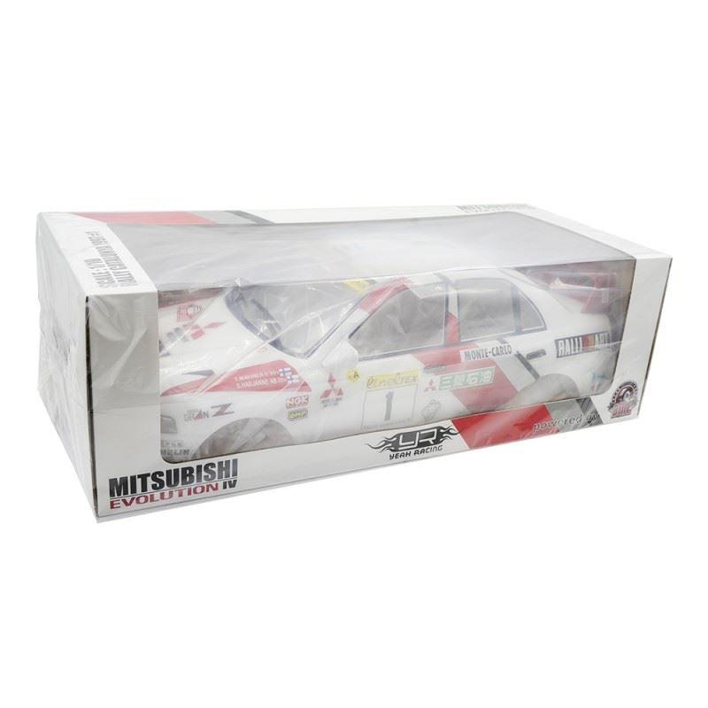 Yeah Racing 1/10 Mitubishi Lancer Evo Iv Rally Catalunya 1997 #1 Pre-Painted Pre-Cut Body W/Rims Set