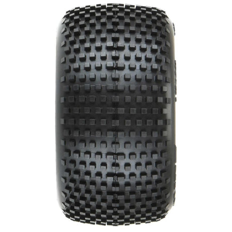 Proline 1/18 Hole Shot Front/Rear Mini-T Tires Mounted 8mm Yellow Wh