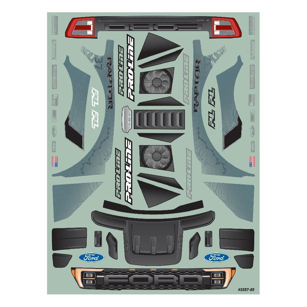 Proline 1/10 2022 Ford F-150 Raptor Clear Body: Vorteks