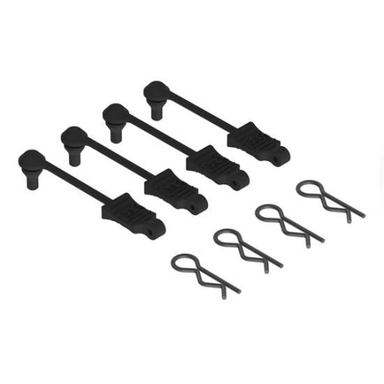 ARRMA Body Clip Retainer 1/10 Scale Black (4)