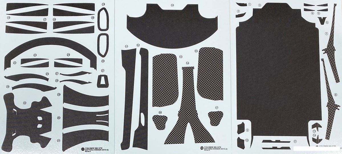 NuNu Etching Details Parts BMW M8 Gte 2019 Daytona Winne