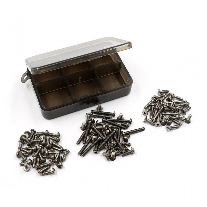Yeah Racing Titanium Screw Assorted Set W/Box For Tamiya Vqs 2020