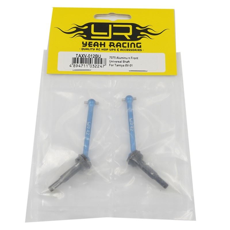 Yeah Racing 7075 Aluminum Front Universal Shaft Blue For Tamiya XV-01