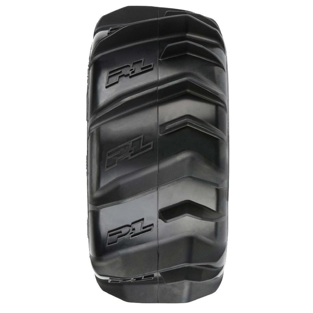 Proline 1/8 Dumont F/R 3.8In Mt Tires Mounted 17mm Blk Raid (2)